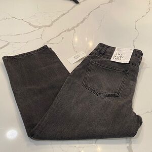 And Now This Women's Gray Cropped Jeans